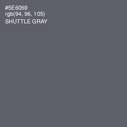 #5E6069 - Shuttle Gray Color Image